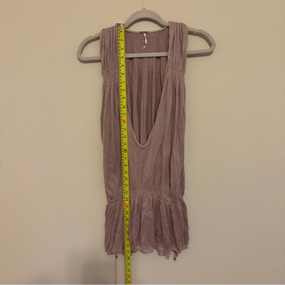 Free People | Mauve Sleeveless Tunic Top | Size Small